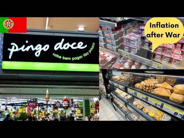 Biggest supermarket Pingo doce in Portugal || Inflation after war #portugal #europe #grocery