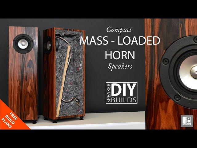 Horn Speaker - DIY Compact Mass Loaded Horn Speakers Mark Audio Full range Drivers.