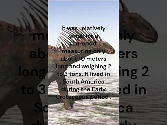 Amargasaurus #youtubeshorts #dinosaur #amargasaurus