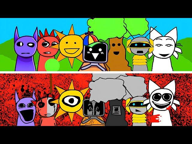 Incredibox Sprunked But Sprunki Sounds | Normal Vs Horror Versions