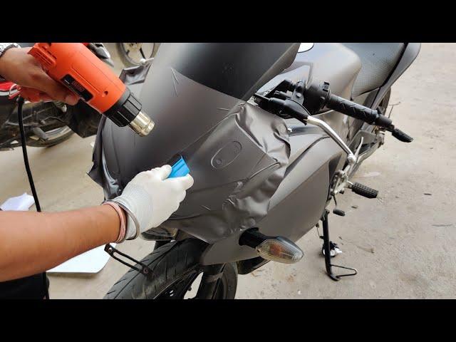 Honda CBR Vinyl Wrapping Charcoal Grey | CBR Modification | Vwraps Sikar |