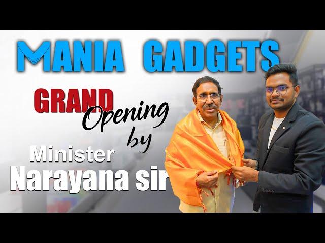 Mania Gadgets Store Grand Opening By Minister @dr_pongurunarayana,Opp TTD Kalyana Mandapam,nellore