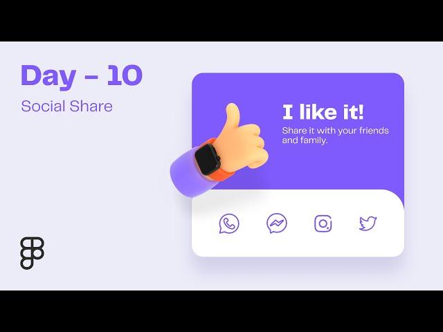 Daily UI Design Challenge | Day - 10 | Social Share