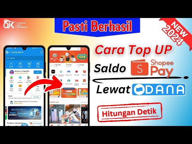 Cara Top Up ShopeePay Lewat Dana | Transfer Dana ke ShopeePay | Isi Saldo Shopeepay Dari Dana