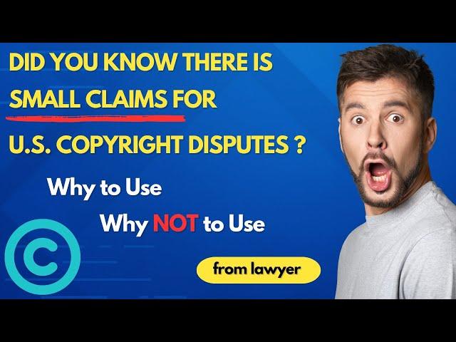 Did You Know There is Small Claims for U.S. Copyright Disputes?