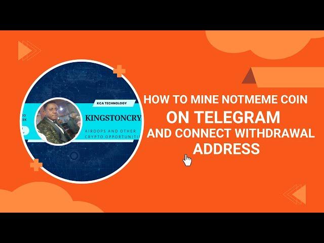 HOW TO MINE NOTMEME COIN AND BLIND WITHDRAWAL ADDRESS.