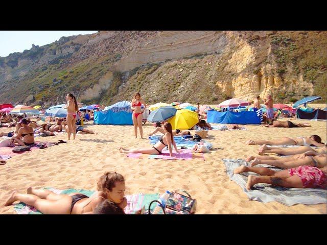 Nazaré crowded beach walk - 16.07.2022 [Portugal] 4K60p