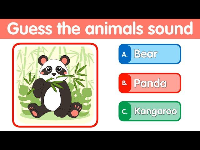 Guess the animals sound | Quiz Time | @AAtoonsKids