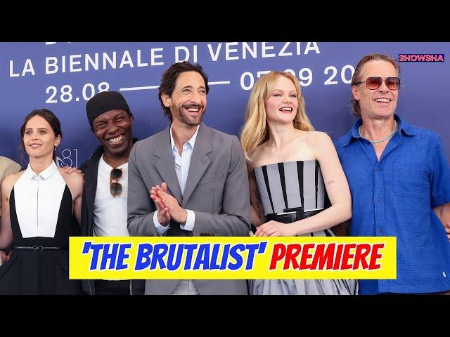 Adrien Brody, Felicity Jones & Guy Pearce Steal The Show At ‘The Brutalist’ Premiere In Venice| N18G