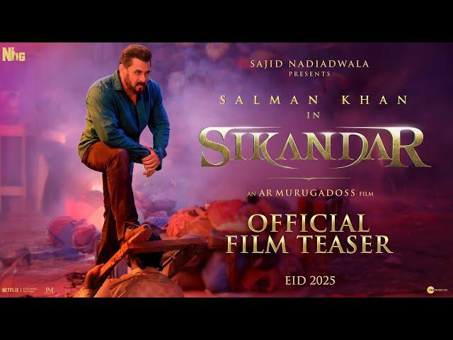 SIKANDAR Official Film Teaser - Salman Khan, Rashmika | Sajid Nadiadwala | A.R. Murugadoss | EID2025