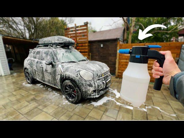 $20 Portable Electric Foam Cannon CAR WASH in 2 Minutes! #detailing