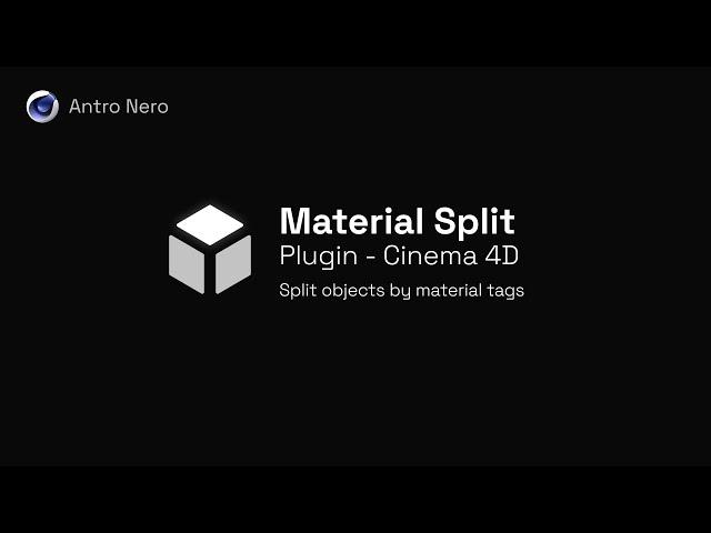 Material Split - Plugin C4D- Split Object by Materials