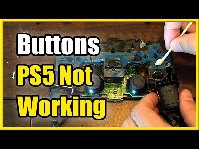 How to Fix Buttons not working on PS5 Controller (D Pad & Face Buttons)