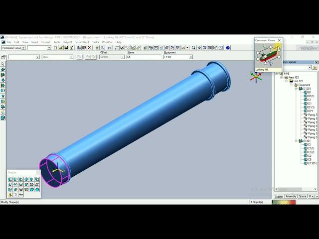 SP3D Equipment Modeling | Complete Design | Drawing Tutorial 6 how to Create HeatExchanger [SP3D]