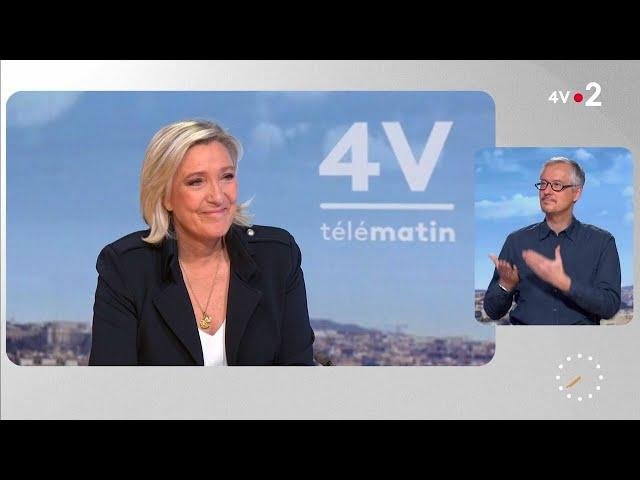 Marine Le Pen, invitée des 4V sur France 2 (11/12/2024)