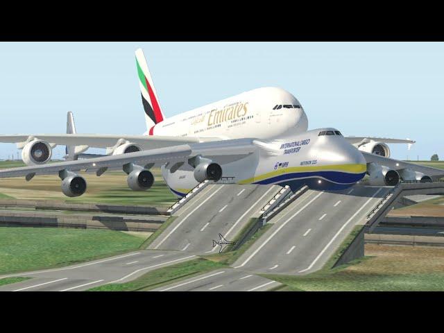 Incredible Takeoff: Antonov Transporting Emirates Airbus A380