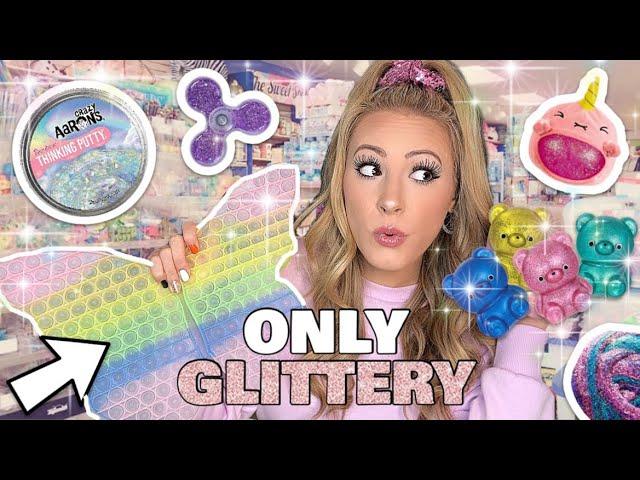 GLITTER ONLY FIDGET SHOPPING CHALLENGE! 🪄