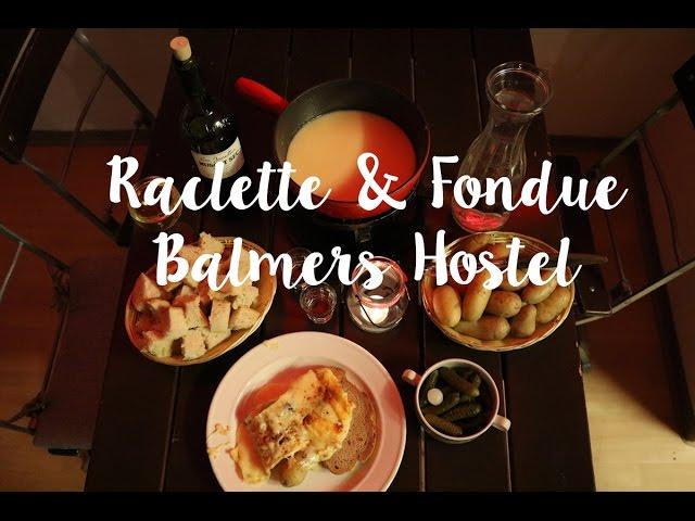 Swiss raclette & fondue - Balmers Hostel, Interlaken