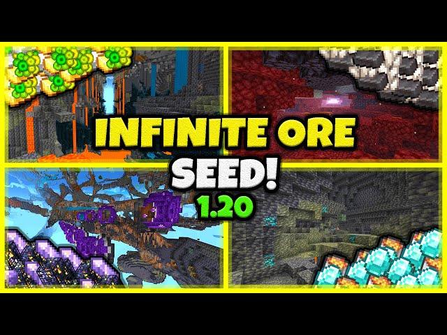 INFINITE DIAMONDS SEED!! In Minecraft Bedrock 1.20!