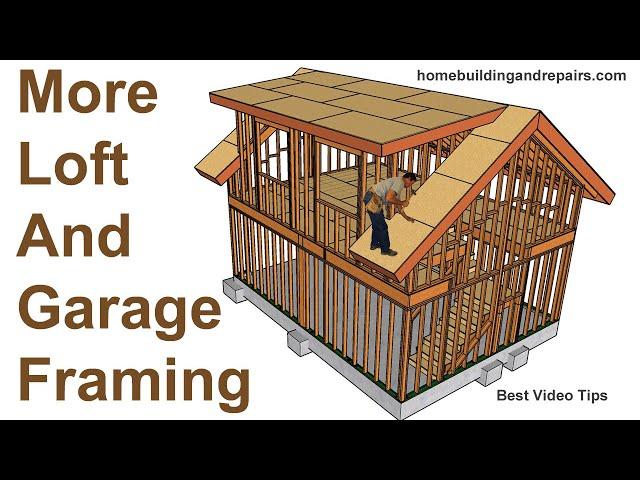 Loft And Garage Framing With Shed Dormer Roofs - Learning How To Build Homes