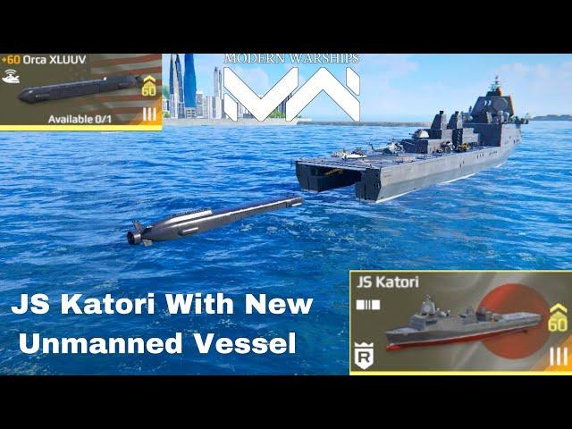 Modern warships Orca XLUUV New Unmanned Vessel gameplay with Katori!