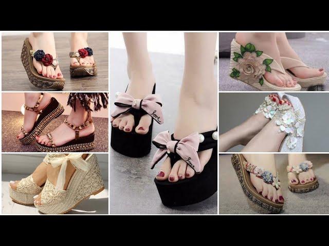 Most Comfortable Wedges Design || Stylish Wedge Heels #wedges #shoesdesign ||wedges heels haul |