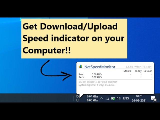 How to Install Internet Speed Meter on Windows 10