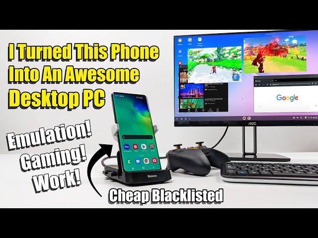 Turn A Blacklisted Phone Into An Awesome Desktop PC!