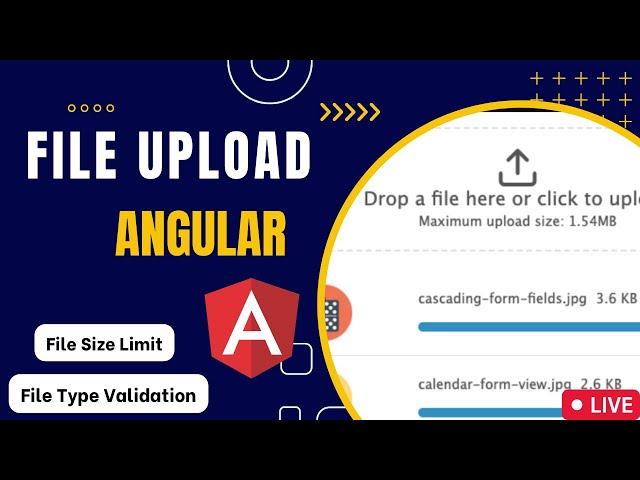 How To Upload File In Angular Hindi | Type & File Size Validation | angular tutorial for beginners