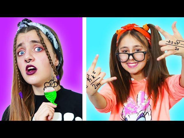 Popular and Normal Student Swapped Bodies || Funny School Situations with Friends