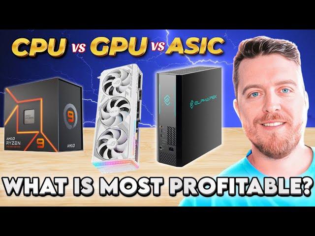 Most PROFITABLE Crypto Miner 2025 – CPU, GPU, or ASIC?