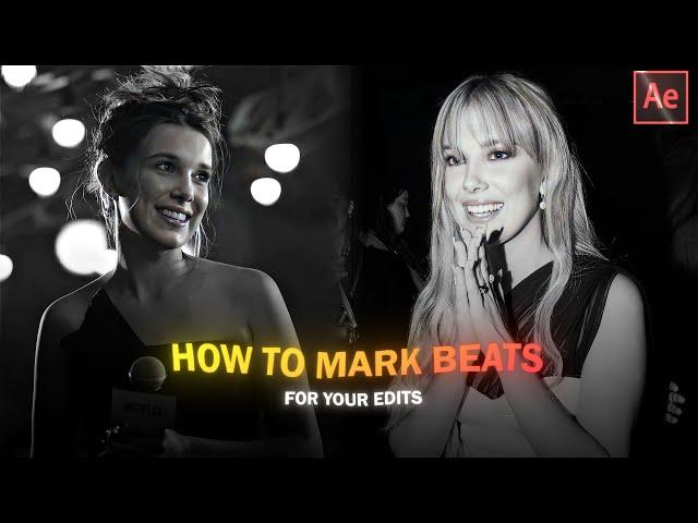 how to mark audio beats :after effects