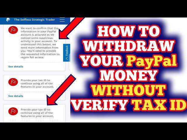 How To Receive Your Money From PayPal Without Verify PayPal Tax ID | Lift Verify PayPal Limit