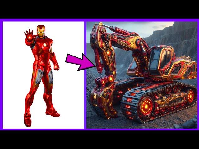 AVENGERS But EXCAVATOR VENGERS  All Characters (marvel & DC) 2024