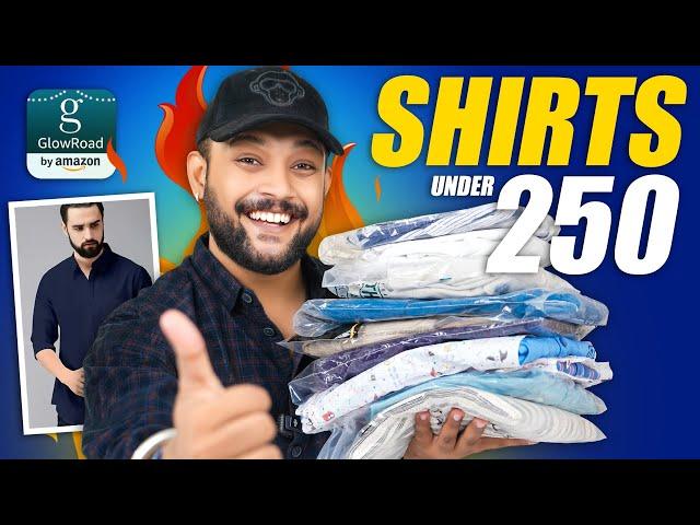 Best College Shirts for Men Under ₹250  Amazon GlowRoad Shirts Haul Review 2024 | ONE CHANCE