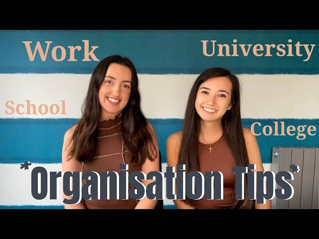 ORGANISATION TIPS: How to keep work organised | Becca and Soph