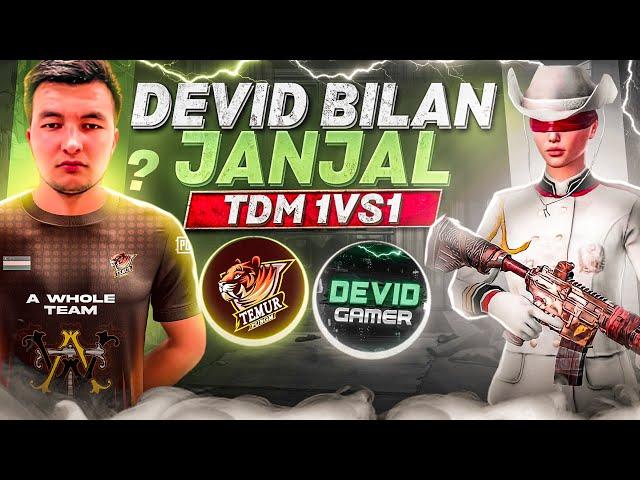 FULL MACH Devid Gamer VS TEMUR PUBGM JANJAL DEVID TEMUR HAZILINI KOTAROMADI TDM DA KUCHINI SINASHDI