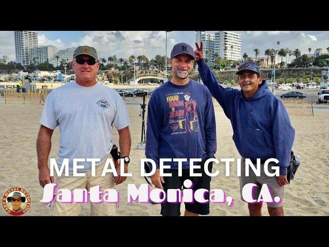 Beach Metal Detecting  In Santa Monica, California