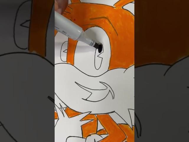 Drawing Tails From Sonic The Hedgehog - Step by Step