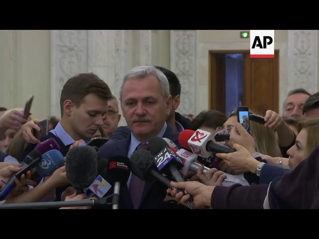 Romanian Senate speaker, opp. leader reax