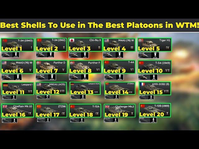 Best Shells To Use in The Best Platoons in War Thunder Mobile!