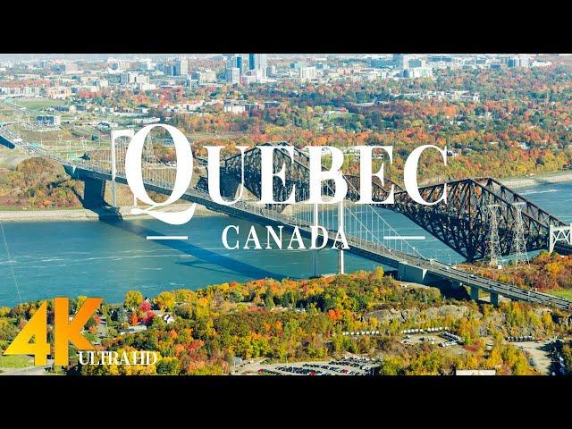 FLYING OVER QUEBEC (4K UHD) - Relaxing Music Along With Beautiful Nature Videos - 4k