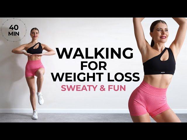 40 MIN WALKING METABOLIC EXERCISES FOR WEIGHT LOSS- No Jumping | Standing | Walk at Home