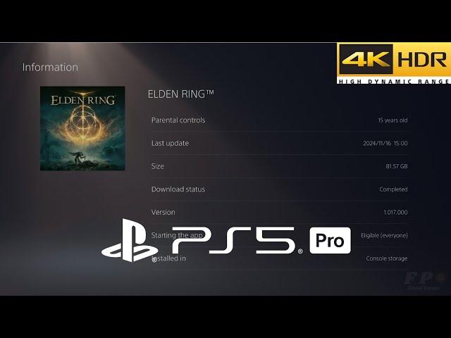 Elden Ring Update version 1.017 PS5 Pro Gameplay 4K HDR 60FPS Ray Tracing