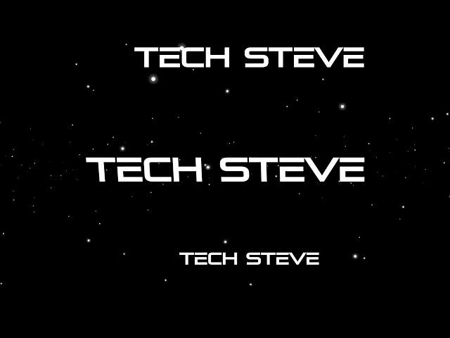 Tech Steve Logo Blooming Test Play On TV But Use Your Cellphone Camera View Blooming