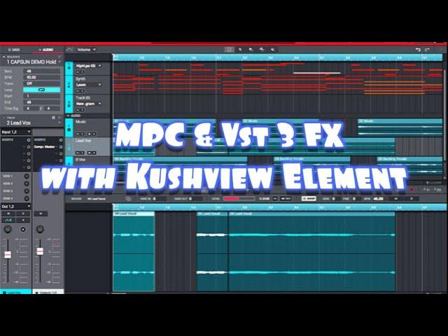 How to use Kushview Element in MPC software to run VST 3 Effects