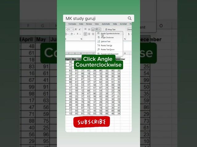 sort tips in excel Mk study guruji #computer #exceltips