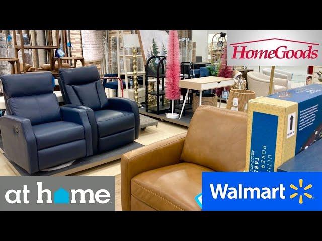 HOMEGOODS WALMART AT HOME FURNITURE SOFAS ARMCHAIRS DECOR SHOP WITH ME SHOPPING STORE WALK THROUGH