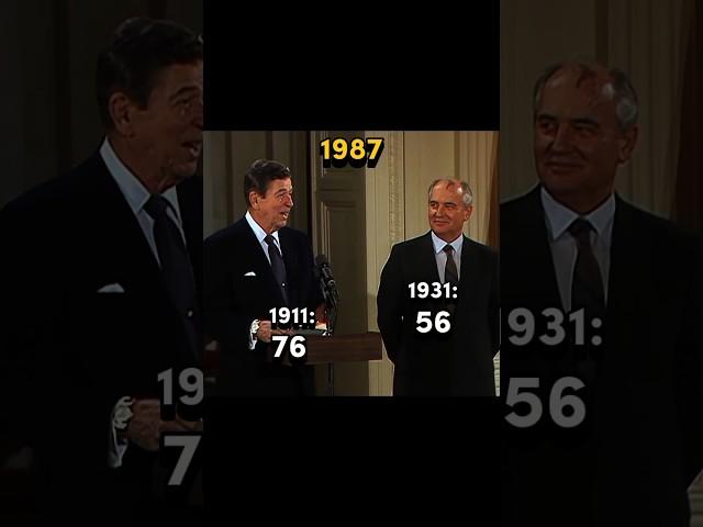 Ronald Reagan and Mikhail Gorbachev  #leaders #politicians #sadedit #shorts