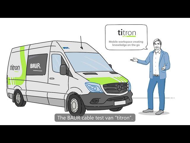 titron - The automatic cable test van (EN with EN subtitles) - BAUR explainer